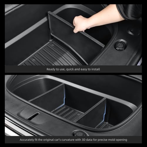 Tapis de coffre avant Tesla Model Y Juniper 2025 séparateur rangement frunk accessoires