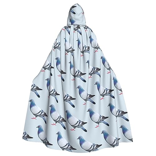 Pigeon Cape unisexe à capuche pour Halloween Cosplay Halloween Noël Déguisement pour adultes