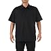 5.11 Tactical Men's Taclite Short Sleeve TDU Shirt, Black, Large