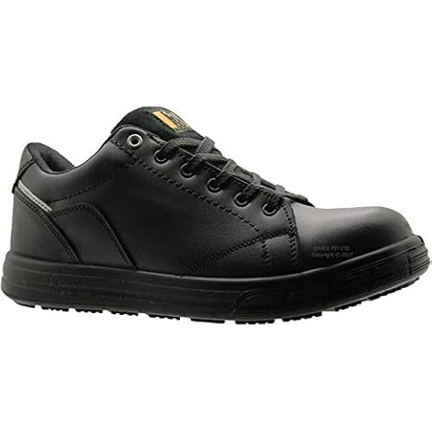 New Mens Lightweight Safety Steel Toe Cap Work Hiking Boots Skate Ladies Trainers Shoes (14 UK) Black Cover
