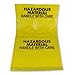 10-Gallon Hazardous Waste Bags (24 pack, Yellow) w/Twist Ties – 17” Wide x 30” Tall, 4 mil Thickness – Pack of 24! Made in the USA!