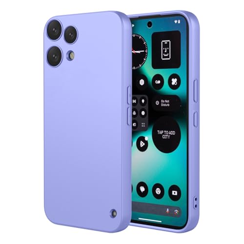 Image of for Nothing Phone (3a) Lite 5G Case Liquid Silicone Feel Soft TPU Protective Phone Cover - Purple