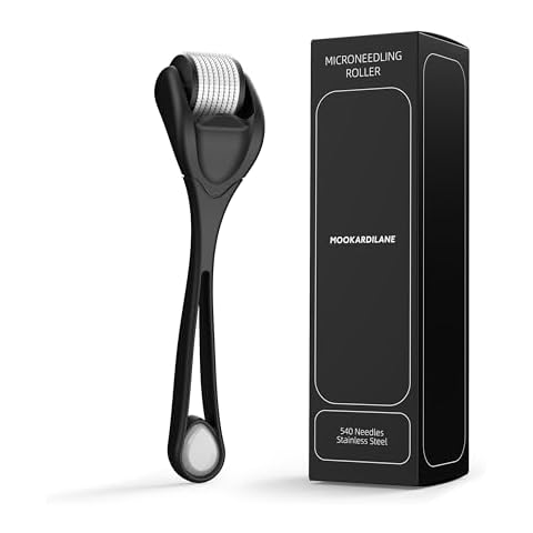 Beauty Roller Black w/White 540 Stainless Steel by MOOKARDILANE Face Beard Hair Home Use Cover