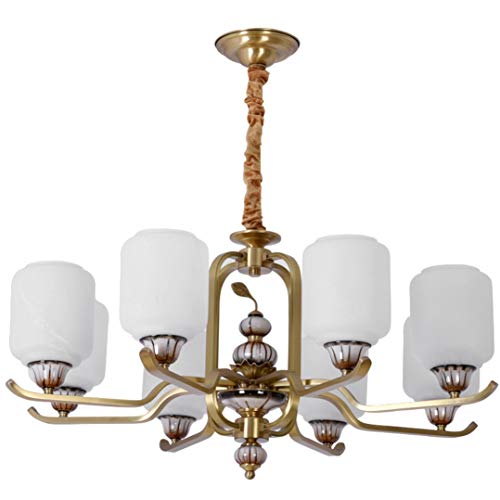 Preisvergleich Produktbild Kronleuchter / handgefertigte Glaskunst / Retro / Keramik Kristall Deckenleuchte / Kupfer Basis / Home Dekoration / Geschenk innen,C