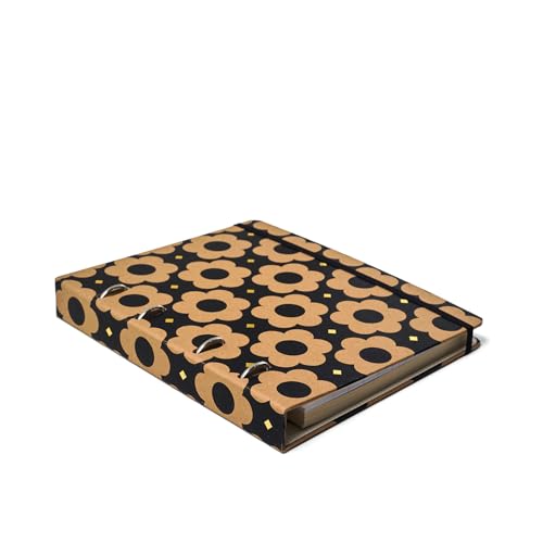 Caderno Criativo Argolado Kraft Pautado 17X24 Flores Max, Cicero