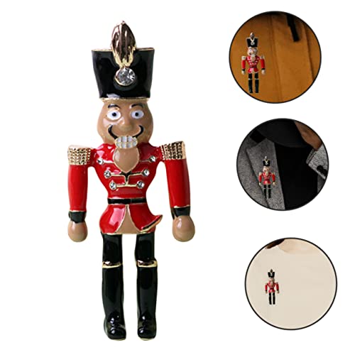 Soldat nutcracker en broche émaillée accessoire idéal pour vos repas de Noël