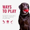 KONG Puppy Goodie Bone with Rope - Natural Rubber Bone with Cotton Rope - Teeth Cleaning Chew Toy for Growing Puppies - for XS Puppies - Pink