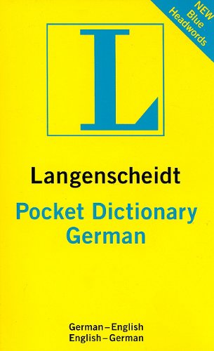 Langenscheidt Pocket German Dictionary: German-english/ English-german (English and German Edition)