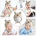 PTILSERY Lovely Animal Earflap Hat with Tie, Baby Fetal Caps Soft & Breathable Cotton Bonnet Fashionable Infant Nursing Caps
