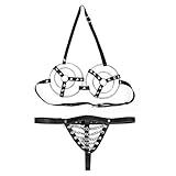 Kutocesy Ladies Leather Lingerie Set Two Piece Sexy Panty Thong Corset Erotic Underwear Bra Cosplay Sex Bondage Party Prom Dresses
