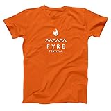 Donkey Tees Fyre Festival 2017 Bahamas Concert Music Event Mens Shirt X-Large Orange