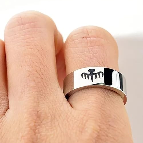 Octpus Band Ring, Octpus Symbol , Fashion Jewelry, Spectre Band, Bond Style , Fashion RIng, Unique James Jewelry Black Enamel Weeding Ring- Personalized Gift For Her Him Weeding 925 Sterling Silver Gifts3