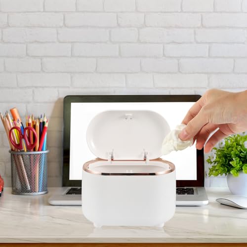 Caneca de basura con tapa ovalada para cocina y oficina miniatura 7