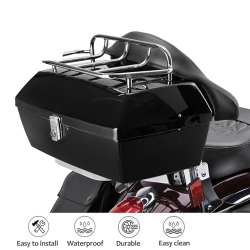 Top case moto 48L avec coussin dossier pour résoudre le manque de place - 3