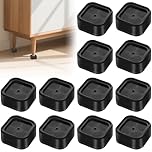 Vexran 12 Pack Heavy Duty Adjustable Bed Risers – Stackable Furniture Risers for Bed, Sofa, Table, Chair & Desk – Durable Plastic Bed Raisers for Extra Height, Storage & Stability