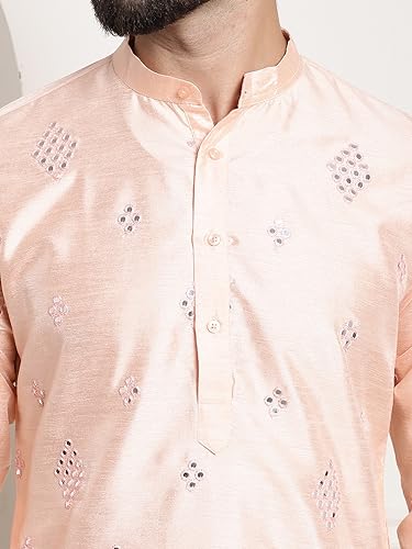 Image of SOJANYA (Since 1958 Men's Silk Blend Designer Long Kurta