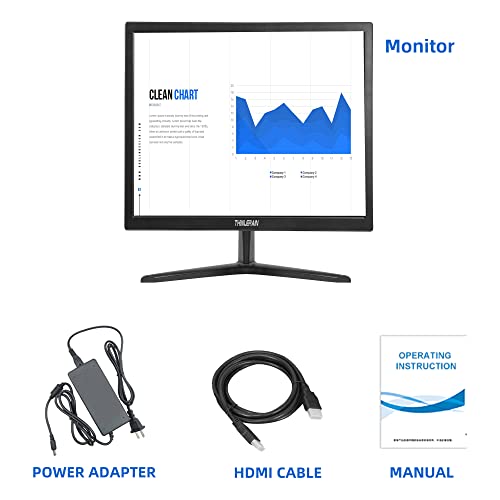 Image of PC Monitor 17-inch 4:3 LED Backlit Monitor 1280 X 1024, 60 Hz Refresh Rate, 5Ms Response Time, VESA Mountable, VGA, HDMI, TN Panel, Built-in Speakers