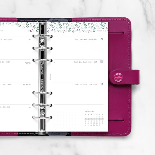 Recharge 2026 Filofax compacte multilingue au format minimaliste - 7