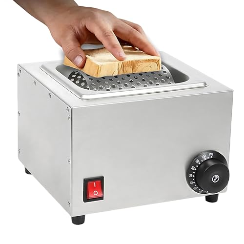 QIUNAOZI Rodillo Calentador De Mantequilla, Rueda De Acero Inoxidable, Control Preciso De Temperatura (0-110 °C), Sin Quemaduras En La Base, Ideal para Hamburguesas, Barbacoas Y Picnics Al Aire Libre