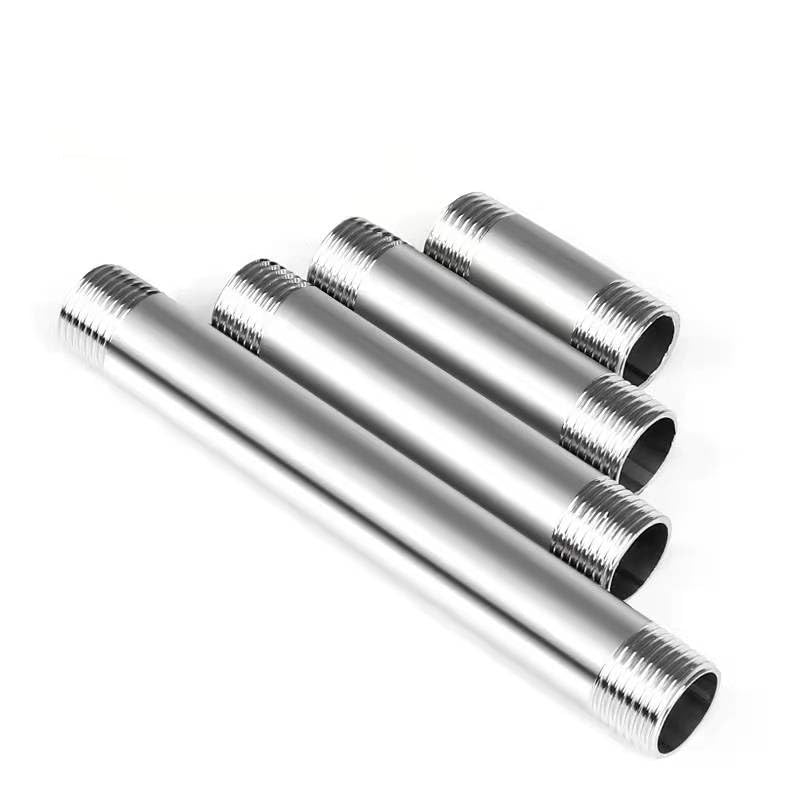 Tubo de extensión de 150mm de acero inoxidable 304 con rosca macho de 3/8 4