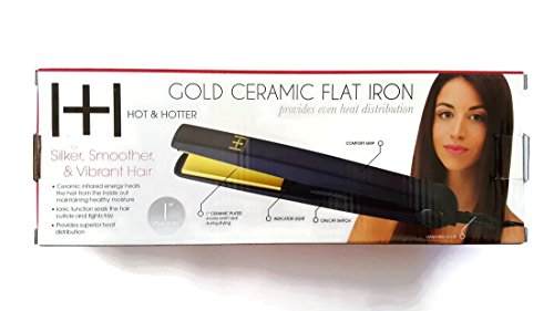 Plancha de Pelo Hot & Hotter Gold Ceramic 1 pulg miniatura 4
