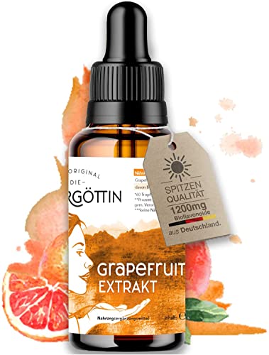 NATURGÖTTIN Grapefruitextrakt (100ml) Grapefruitkernextrakt I Grapefruit Kern & Schale Extrakt - Hochdosiert - Vegan Cover