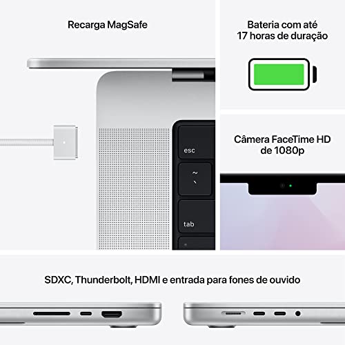 Apple notebook MacBook Pro (de 14 polegadas, Processador M1 Pro da Apple com CPU 8‑core e GPU 14‑cor