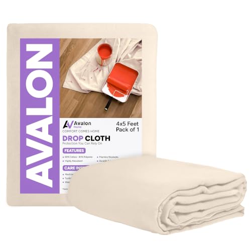 Canvas Drop Cloth for Painting (4x5 feet)