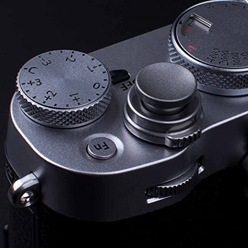 Vko Gray Soft Metal Shutter Release Button Brass Compatible With Sony Dsc-Rx1Rii Rx10Iv Rx10Iii Rx10Ii Rx10 X-T4 X-T30 X-T3 X100F X-T20 X-Pro2 X30 X-T2 Camera 11Mm Concave 10Mm Convex Surface(2 Pack) #TOP2