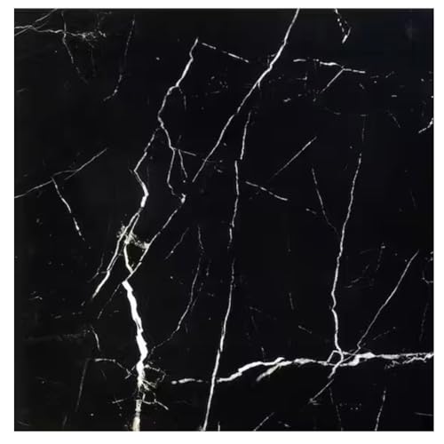 Tenedos 12x12 inch Nero Marquina Black & White Marble Tile