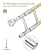 Eastar Bb Tenor Slide Trombone for Beginners Students, B Flat Brass Plated Trombone Instrument with Mouthpiece, White Gloves, Cleaning Kit, ETB-330, Golden