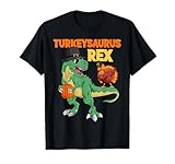 Turkeysaurus Rex Turkey Dab Dino Boys Toddler Thanksgiving T-Shirt