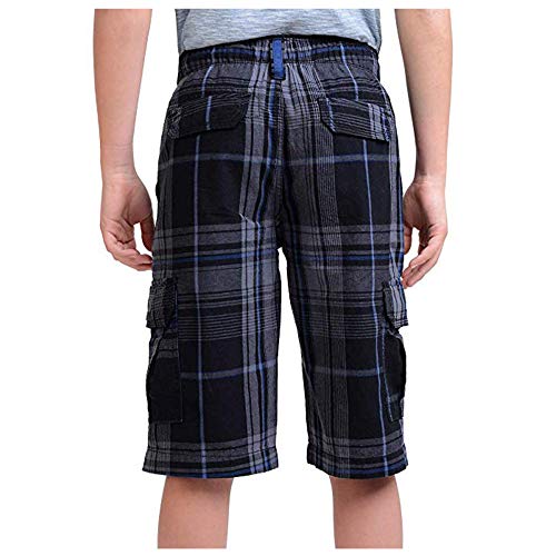 Short cargo 100% coton pour garçon avec taille élastique ultra confortable