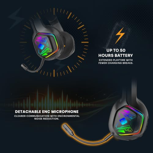 Cosmic Byte Store Cosmic Byte Immortal Wireless Gaming Headphone, - Image 7