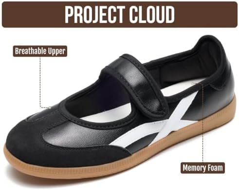 Project Cloud Mary Jane Shoes, Non-Slip Fashion Sneakers for Women (Spring)