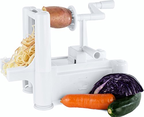 CookSpace (TM) Tri-Blade Spiral Vegetable Slicer Spiraliser