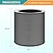 Lhari 2-Pack C610 Replacement Filter Z, Compatible with Winix C610 Air Purifier, 3-Stage All-in-one True HEPA Filter, Part Number 1712-0121-00