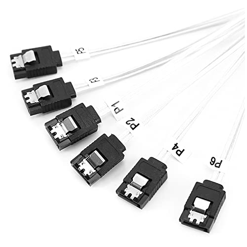 Cable Divisor SATA III 6SATA a 6SATA 1M miniatura 4