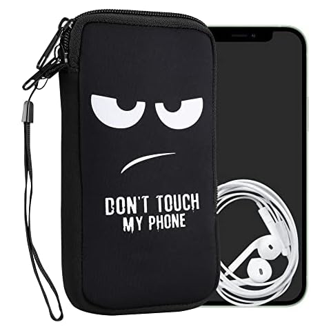 kwmobile Carcasa para móvil tamaño L con cremallera Cover