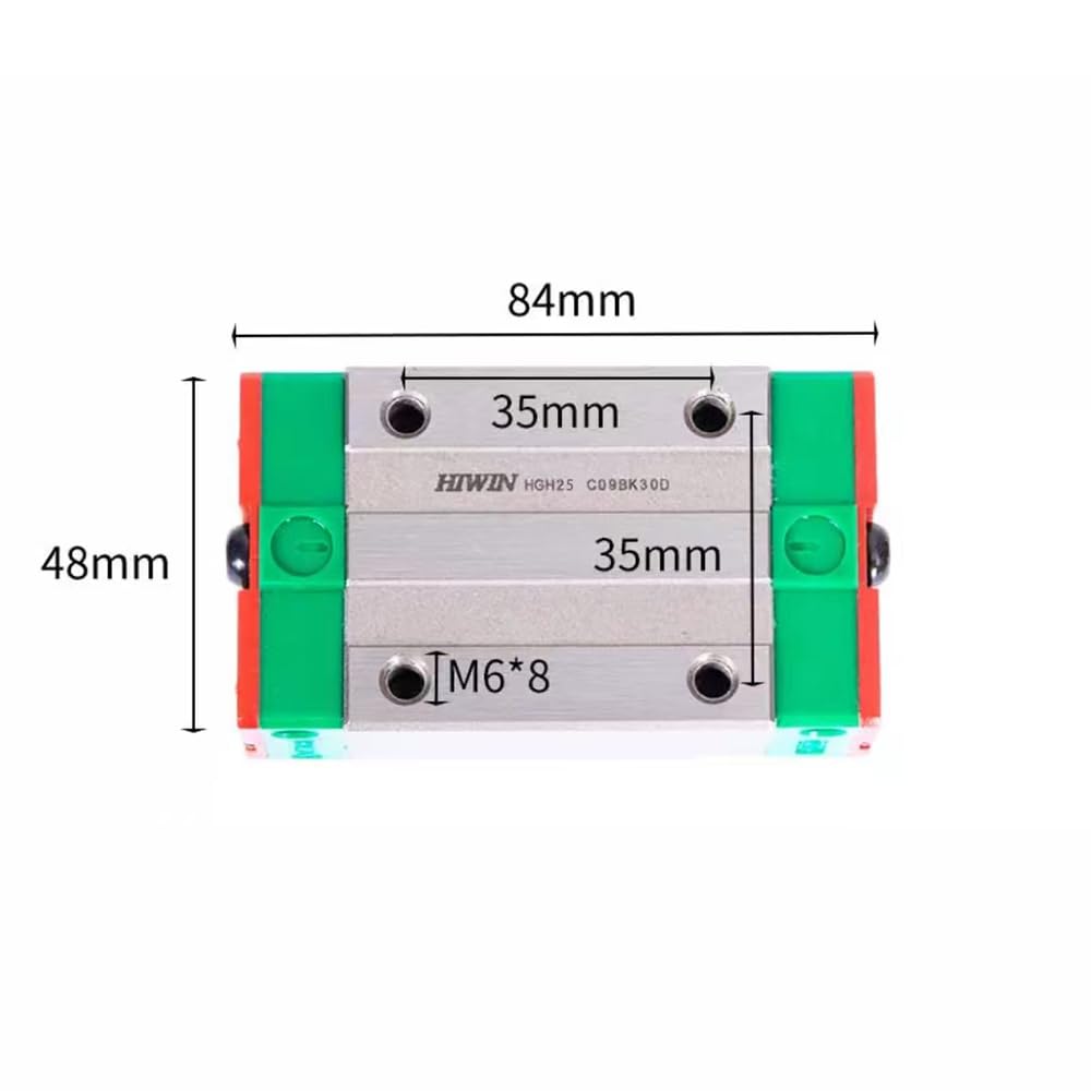 HIWIN Square Heavy Load Linear Block HGH25CA and Linear Guide which is as CNC Part and Linear Bearing