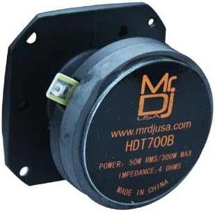 Mr. Dj HDT700B 3.5-Inch Titanium Bullet High Compression Tweeter with 10 Ounce Ferrite Magnet (Black)