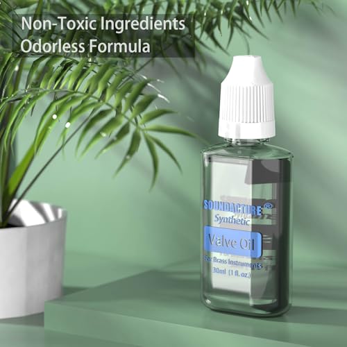 image for SOUNDACTURE 1 oz Brass Valve Oil for Trumpet, Trombone, Tuba, Baritone