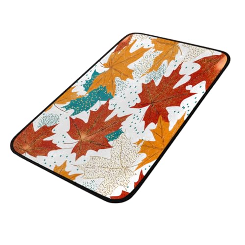 Tapis de sol antidérapant intérieur extérieur feuille d'érable - 2