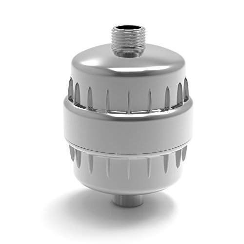 Shower Filter - Universal Shower Head Water Filter, Water Softener System with Carbon Water Filter Cartridge, Designed to Remove Chlorine, Fluoride and Lead from Your Shower (Chrome)