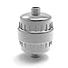 CarsonChase Universal Showerhead Water Filter; Best Shower Filter for Hard Water, Water Softener System with Carbon Water Filter Cartridge (Chrome)