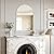 AUYHM Mirror for Bathroom,Arch Mirrors,espejos para baños,24x36 Frameless Bathroom Mirrors,Arched Wall Mirror,Bathroom for Over Sink