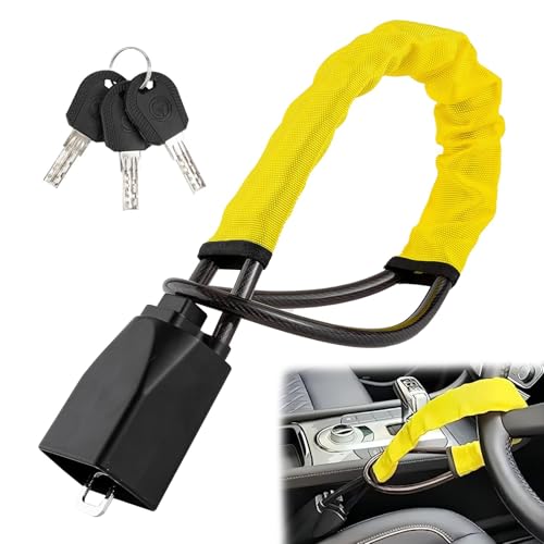OHVBAEON Steering Wheel Lock,Car Steering Wheel to Seat Belt Lock...