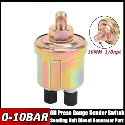 Capteur pression d'huile 1/8 NPT résout les fausses alertes de manomètre de générateur