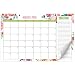 ZICOTO 2020 Floral Desk Calendar 17" x 11" Runs from December 2019 - May 2021 - 18 Month Desktop Or Wall Calendar with Note Section for Easy Planning