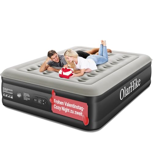 OlarHike Luftmatratze Selbstaufblasend, Luftbett Gästebett, Aufblasbares Matratze Zelt Sofa, Luftbett 2 Personen, Selbstaufblasbare Luftmatratze für Camping oder Heimgebrauch - 200 x 140 x 46 cm